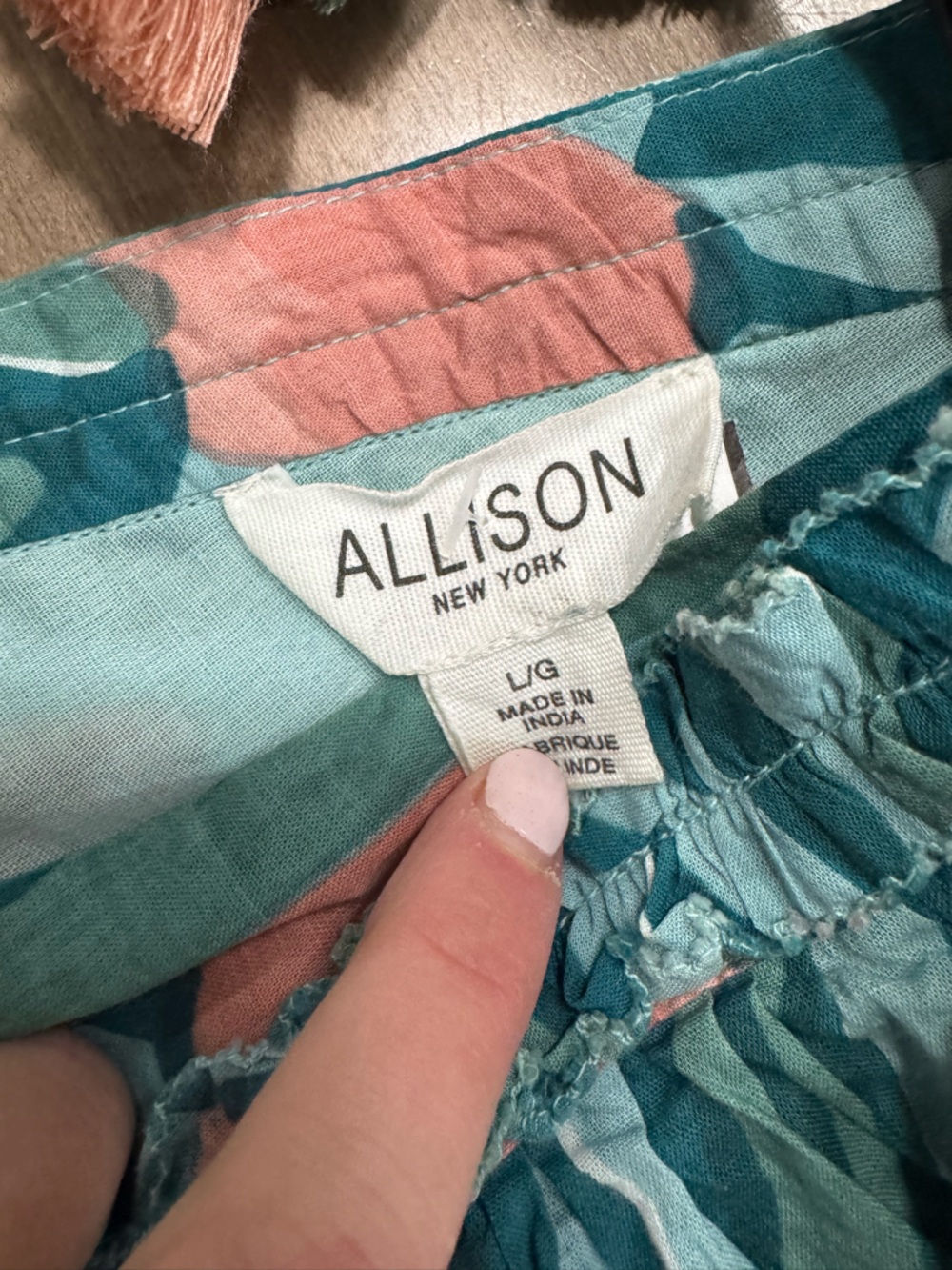 Teal & Pink Floral Ruffle Midi Dress - Picture 8 of 9